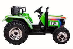 Azeno 12V Traktor XXL med lædersæde og fjernbetjening.